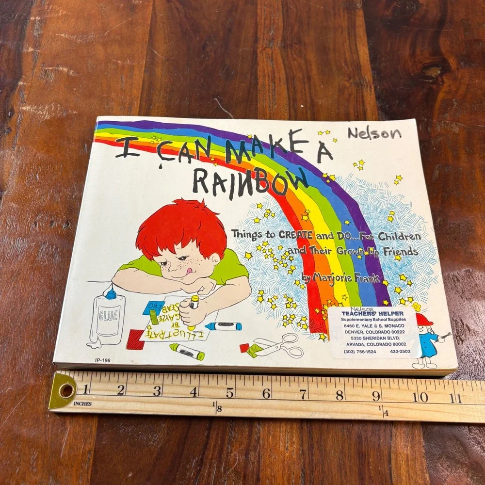 I Can‎ Make a Rainbow Marjorie Frank Vintage 1976 Childrens Activity Craft Book
